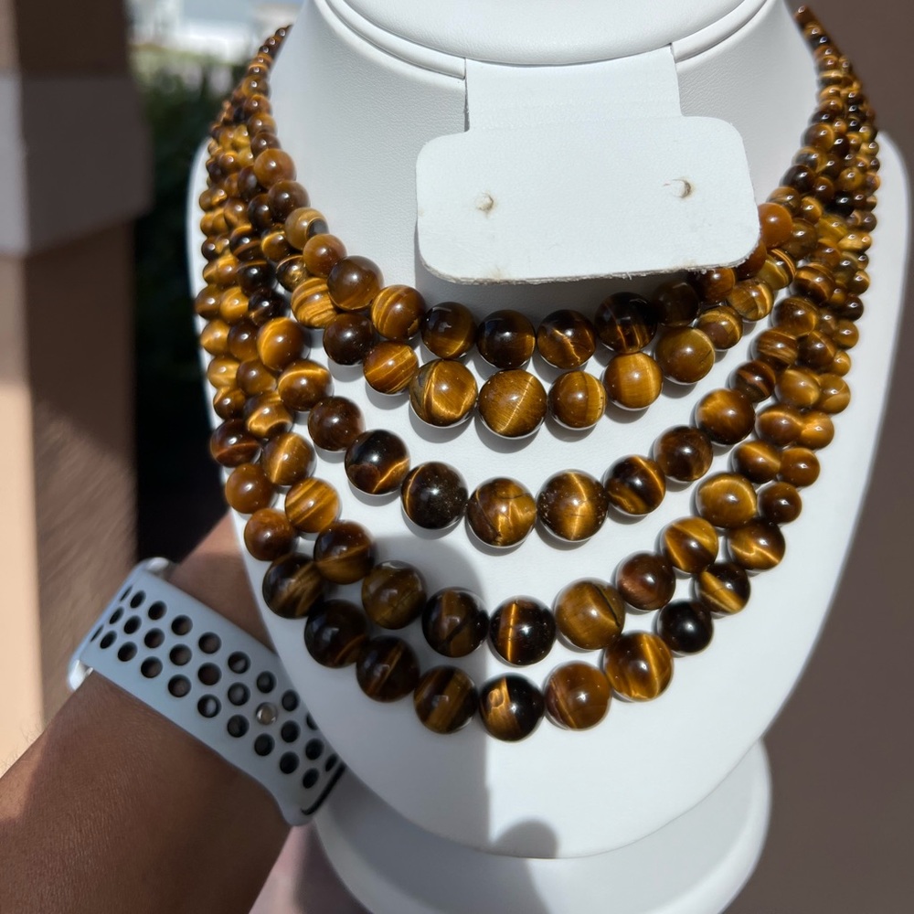Tiger’s eye multi strand necklace - Picture 1 of 5